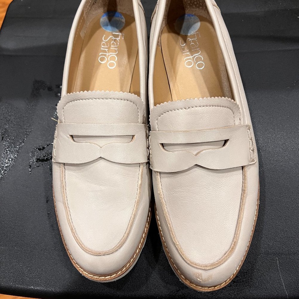 Franco Sarto Platform  Tan loafer shoes 7.5